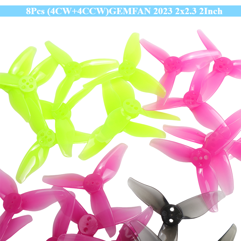 Drone Racing Gate - 8 Piezas (4CW+4CCW) GEMFAN 2023 2x2.3